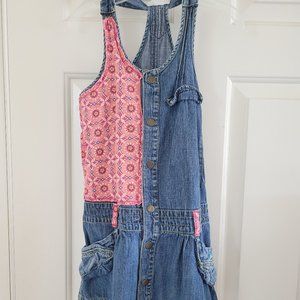 Girls Denim Sleeveless Jumper